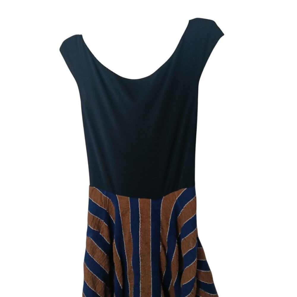 Esteban Cortazar Striped Open Back Dress SZ 42 - Picture 6 of 14